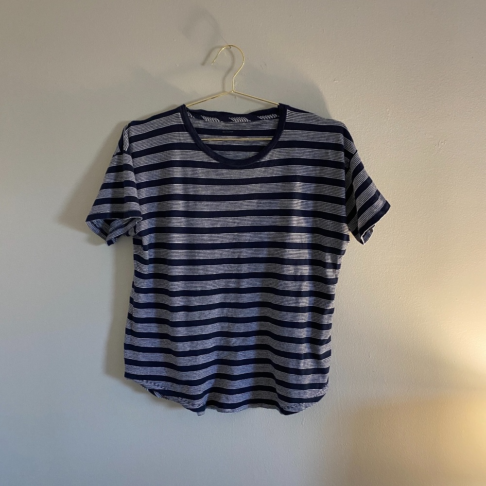 Striped Whisper Cotton Tee